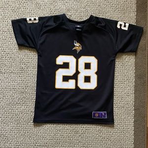 Minnesota Vikings Adrian Peterson Black Jersey Youth Large